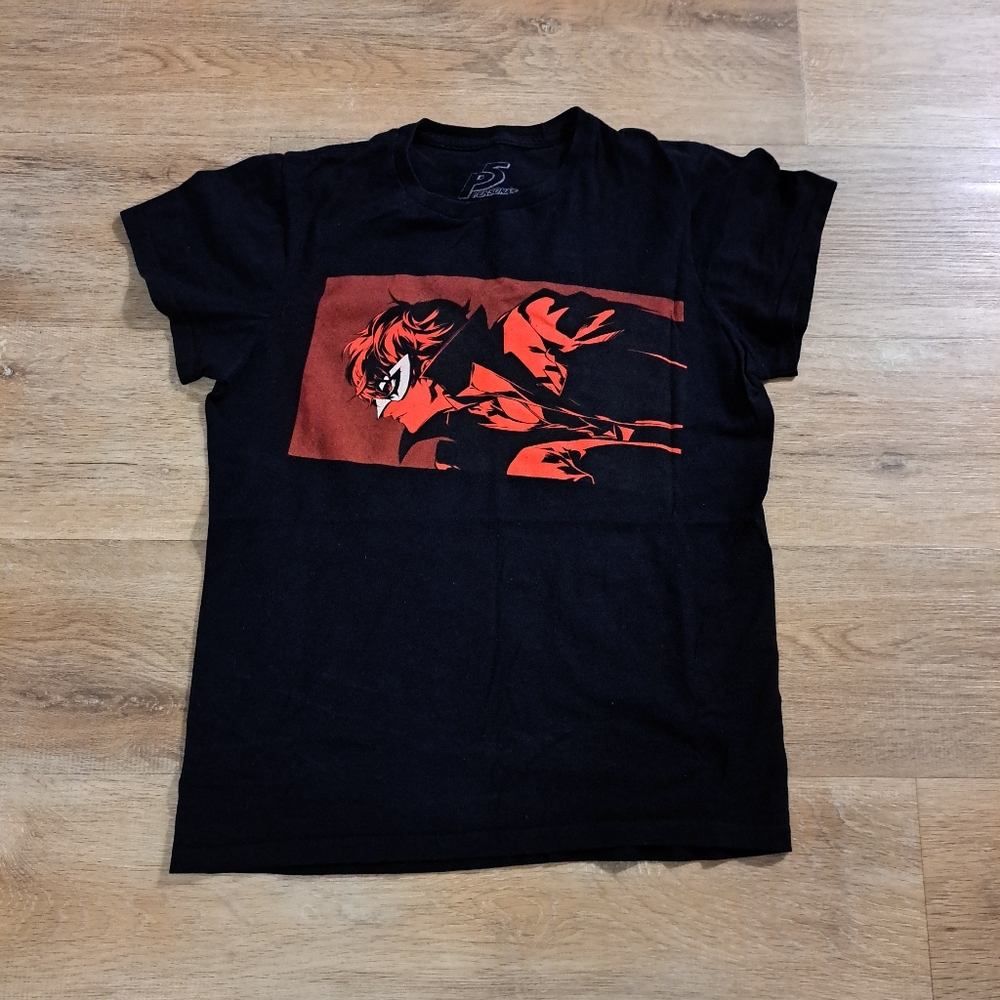 Persona 5 Black Red Short-sleeves Graphic T-Shirt Size XS